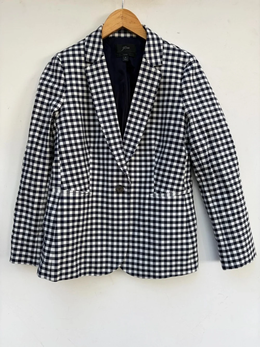 J Crew Plaid Gingham Parke Blazer